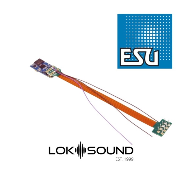 LokSound 5 micro 58810 DCC/MM/SX/M4 ''blank decoder'', 8-pin NEM652, with Speaker 11x15mm, gauge: N, TT, H0